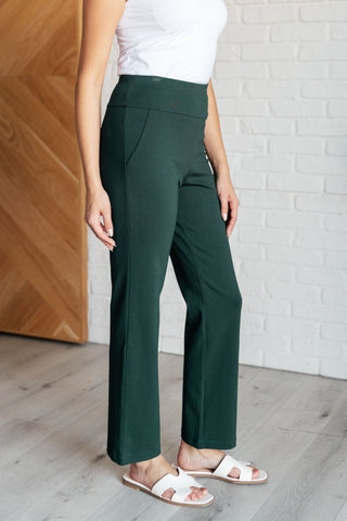 Magic Straight Pants in Hunter Green-pants-Ave Shops-Motis & Co Boutique, Women's Fashion Boutique in Carthage, Missouri