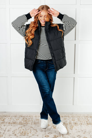 Stadium Seating Puffer Vest-Coats & Jackets-Ave Shops-Motis & Co Boutique, Women's Fashion Boutique in Carthage, Missouri