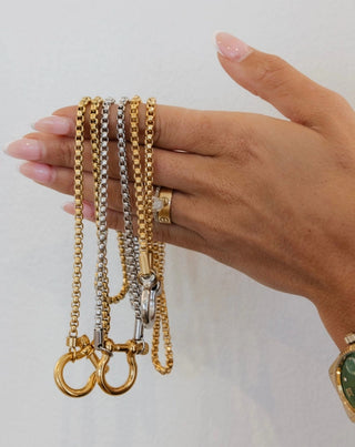 Stirrup Locket Gold-Plated Necklace-Necklaces-ChanSutt-Motis & Co Boutique, Women's Fashion Boutique in Carthage, Missouri