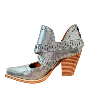 Fiona Ankle Boot in Silver-Shoes-Ave Shops-Motis & Co Boutique, Women's Fashion Boutique in Carthage, Missouri