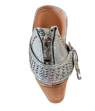 Fiona Ankle Boot in Silver-Shoes-Ave Shops-Motis & Co Boutique, Women's Fashion Boutique in Carthage, Missouri