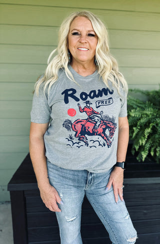 Roam Free Western Graphic Tee-Graphic Tees-RC-Motis & Co Boutique, Women's Fashion Boutique in Carthage, Missouri