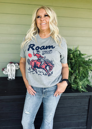 Roam Free Western Graphic Tee-Graphic Tees-RC-Motis & Co Boutique, Women's Fashion Boutique in Carthage, Missouri