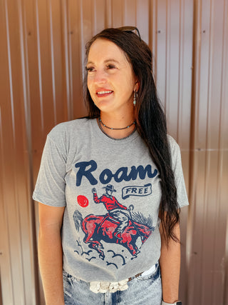 Roam Free Western Graphic Tee-Graphic Tees-RC-Motis & Co Boutique, Women's Fashion Boutique in Carthage, Missouri