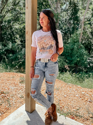 Cody High Rise Distressed Jeans-Jeans-FB Group-Motis & Co Boutique, Women's Fashion Boutique in Carthage, Missouri