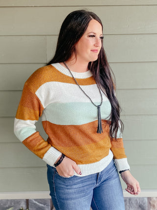 Quinn Stripe Pullover Sweater-Sweaters-RC-Motis & Co Boutique, Women's Fashion Boutique in Carthage, Missouri