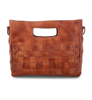 Woven Leather Cognac Crossbody Bag - Bed|Stu-Handbags-Bedstu-Motis & Co Boutique, Women's Fashion Boutique in Carthage, Missouri