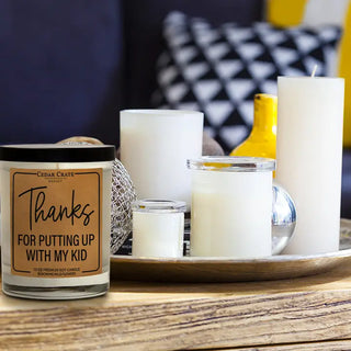 Thanks for Putting Up with My Kid Candle-Candles-Cedar Crate-Motis & Co Boutique, Women's Fashion Boutique in Carthage, Missouri