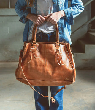 Rockaway Tan Rustic Leather Handbag by Bed|Stu-Handbags-Bedstu-Motis & Co Boutique, Women's Fashion Boutique in Carthage, Missouri