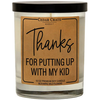 Thanks for Putting Up with My Kid Candle-Candles-Cedar Crate-Motis & Co Boutique, Women's Fashion Boutique in Carthage, Missouri