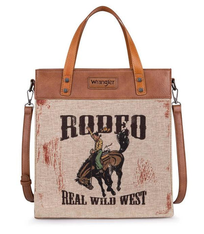 Rodeo Western Style Canvas Tote Bag