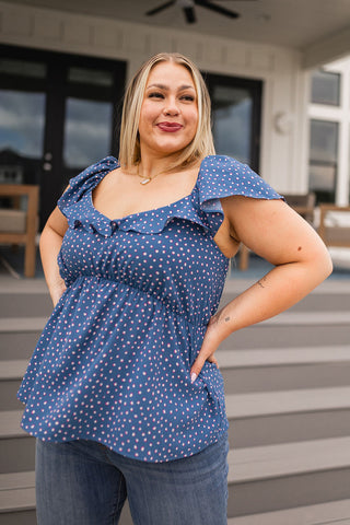 Connect the Dots Peplum Blouse-Short Sleeves-Ave shops-Motis & Co Boutique, Women's Fashion Boutique in Carthage, Missouri