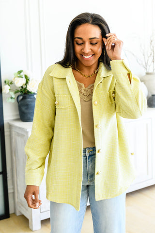 Daydreams Shacket in Yellow-Coats & Jackets-Ave-Motis & Co Boutique, Women's Fashion Boutique in Carthage, Missouri