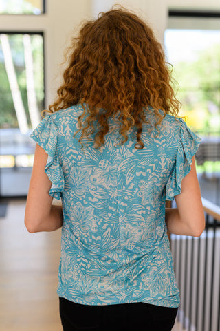 Don't Overthink It Floral Top-Short Sleeves-Ave-Motis & Co Boutique, Women's Fashion Boutique in Carthage, Missouri