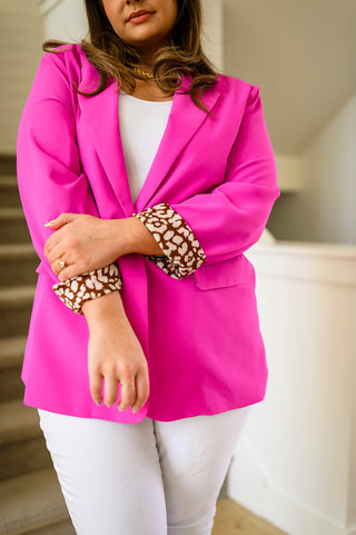 Every Day Hot Pink Blazer-Blazers-Ave-Motis & Co Boutique, Women's Fashion Boutique in Carthage, Missouri