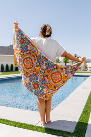 Luxury Beach Towel in Boho Medallions-Towels-Ave-Motis & Co Boutique, Women's Fashion Boutique in Carthage, Missouri