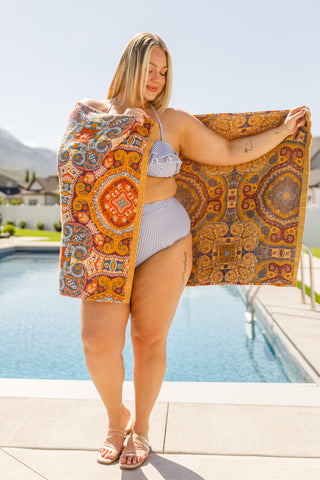 Luxury Beach Towel in Boho Medallions-Towels-Ave-Motis & Co Boutique, Women's Fashion Boutique in Carthage, Missouri