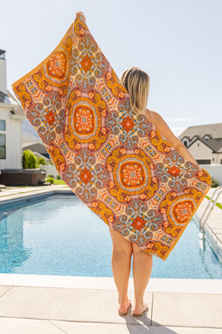 Luxury Beach Towel in Boho Medallions-Towels-Ave-Motis & Co Boutique, Women's Fashion Boutique in Carthage, Missouri