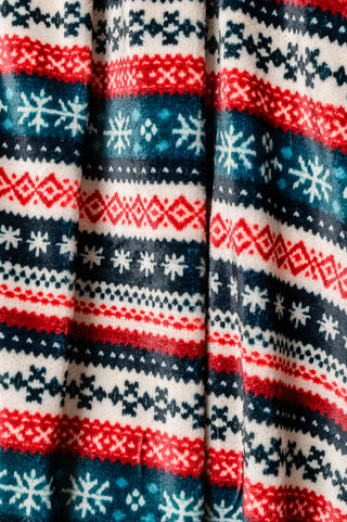 Holiday Fleece Blanket in Sweater Knit-Blankets-Ave Shops-Motis & Co Boutique, Women's Fashion Boutique in Carthage, Missouri