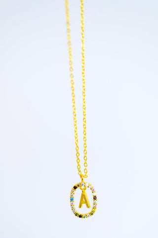 Mi Amor Gold Dipped Initial Necklace-Necklaces-Ave-Motis & Co Boutique, Women's Fashion Boutique in Carthage, Missouri