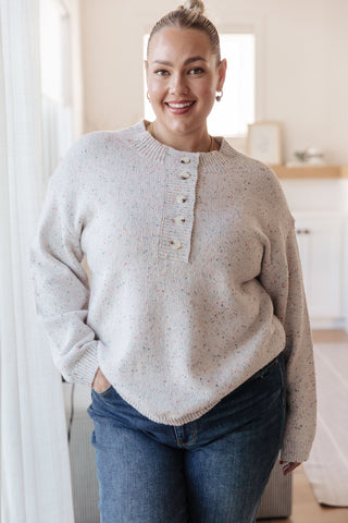 Never Give Up Henley Sweater-Sweaters-Ave-Motis & Co Boutique, Women's Fashion Boutique in Carthage, Missouri