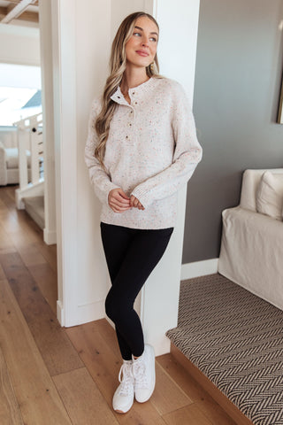 Never Give Up Henley Sweater-Sweaters-Ave-Motis & Co Boutique, Women's Fashion Boutique in Carthage, Missouri