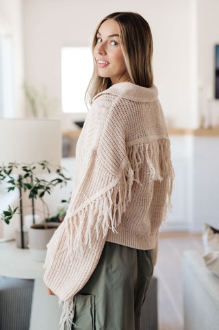 Sweet Surrender Fringe Sweater-Sweaters-Ave-Motis & Co Boutique, Women's Fashion Boutique in Carthage, Missouri