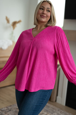 Very Refined V-Neck Blouse-Sweaters-Ave-Motis & Co Boutique, Women's Fashion Boutique in Carthage, Missouri