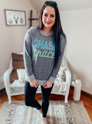 Chase Grace Pullover Sweatshirt-Pullovers-Prickly Pear Tx-Motis & Co Boutique, Women's Fashion Boutique in Carthage, Missouri