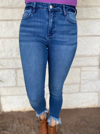 Wyatt Fray Bottom Skinny Jeans-Jeans-RC-Motis & Co Boutique, Women's Fashion Boutique in Carthage, Missouri