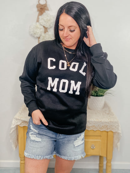 Cool Mom Black Sweatshirt Pullover