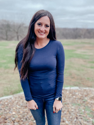 Billie Long Sleeve Basic Top FINAL SALE-Zenana-Motis & Co Boutique, Women's Fashion Boutique in Carthage, Missouri