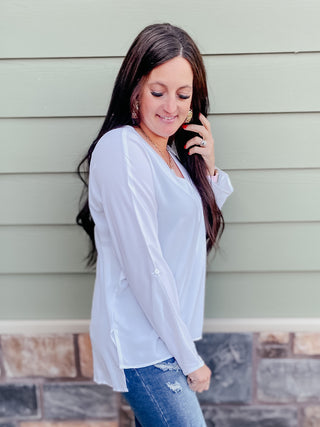 Reese Long Sleeve Blouse-Long Sleeves-Dear Lover-Motis & Co Boutique, Women's Fashion Boutique in Carthage, Missouri