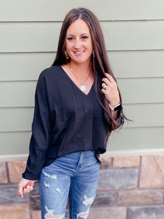 Reese Long Sleeve Blouse-Long Sleeves-Dear Lover-Motis & Co Boutique, Women's Fashion Boutique in Carthage, Missouri