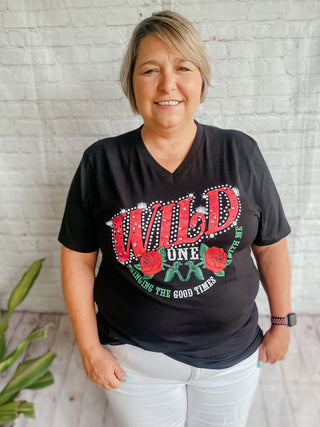 Wild One Good Times Graphic Tee-Graphic Tees-One24 Rags-Motis & Co Boutique, Women's Fashion Boutique in Carthage, Missouri