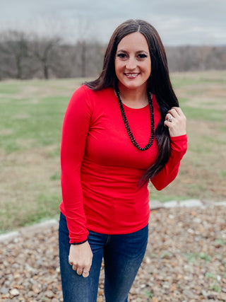 Billie Long Sleeve Basic Top FINAL SALE-Zenana-Motis & Co Boutique, Women's Fashion Boutique in Carthage, Missouri