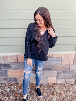 Reese Long Sleeve Blouse-Long Sleeves-Dear Lover-Motis & Co Boutique, Women's Fashion Boutique in Carthage, Missouri