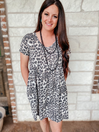 Gina Animal Print Dress-Dresses-HEIMISH-Motis & Co Boutique, Women's Fashion Boutique in Carthage, Missouri