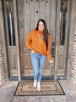 CeCe Cable Knit Pullover Sweater Coffee-Sweaters-Zenana-Motis & Co Boutique, Women's Fashion Boutique in Carthage, Missouri