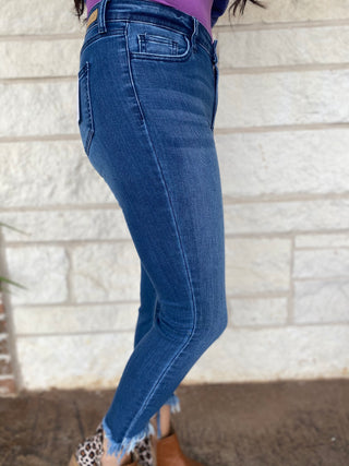 Wyatt Fray Bottom Skinny Jeans-Jeans-RC-Motis & Co Boutique, Women's Fashion Boutique in Carthage, Missouri