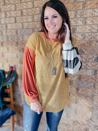 Kirby Terry Knit Pullover Top-Sweaters-BiBi-Motis & Co Boutique, Women's Fashion Boutique in Carthage, Missouri