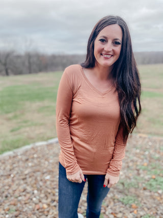 Bella Coffee Long Sleeve-Long Sleeves-Zenana-Motis & Co Boutique, Women's Fashion Boutique in Carthage, Missouri